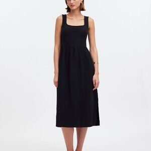 NWT Madewell Knit Tank Midi Dress Black M